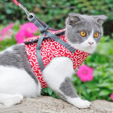 Cat Harness Vest Collar Walking Leash